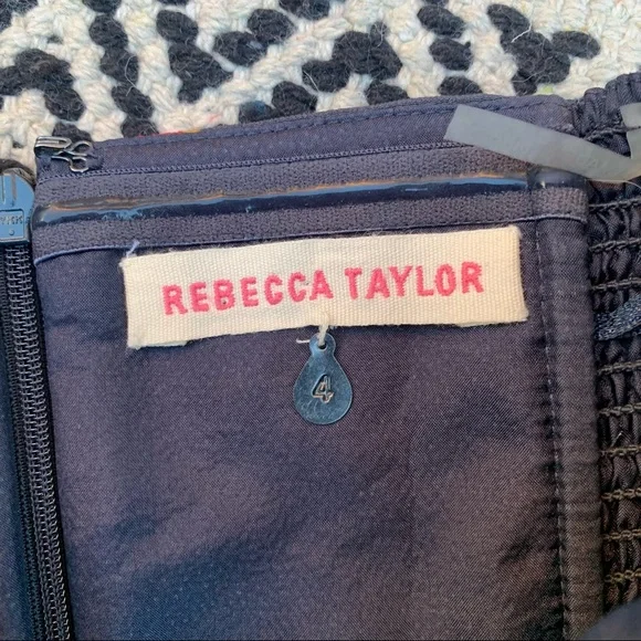 Rebecca Taylor 100% Silk Strapless Dress size 4 - Picture 5 of 7